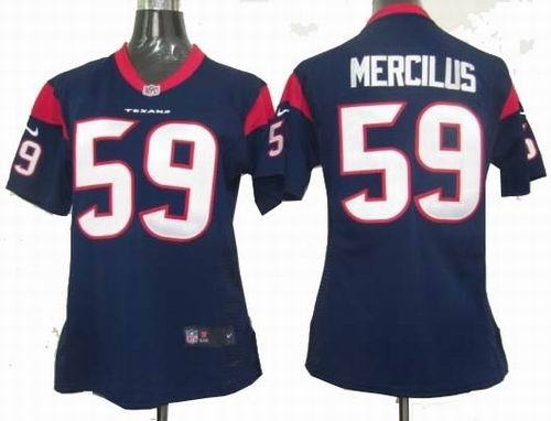 Texans #59 Mercilus black Women Nike NFL Jersey