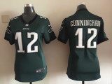 Women Nike Philadelphia Eagles #12 Cunningham Green Jersey