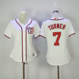 MLB Washington Nationals #7 Turner White Jersey