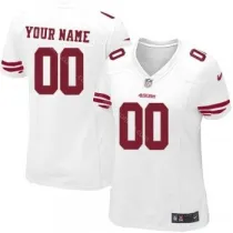 Nike San Francisco 49ers Women Customized Game White Jersey