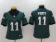Womens NFL Philadelphia Eagles #11 Wentz Green Legand Jersey