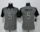 Women Nike Jacksonville Jaguars 5 Bortles Gridiron Gray Limited Jersey