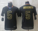 Youth 2014 Nike Minnesota Vikings 5 Bridgewater Lights Out Black Elite Jerseys