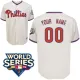 White Jersey, Philadelphia Phillies Personalized 2009 World Series Patch Alternate MLB Jersey
