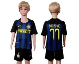 2016 Soccer Club Inter Milan #77 Brozovic Away Kids Jersey