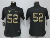 Women Nike Oakland Raiders 52 Mack Anthracite Salute To Service Elite Jersey