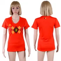 2018 World Cup Belgium Soccer Home Women Jersey Suit
