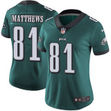 Womens Nike Philadelphia Eagles #81 Matthews Green Jersey