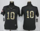 Women Nike Chicago Bears 10 Trubisky Anthracite Salute To Service Limited Jersey