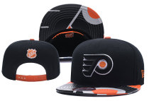 NHL Philadelphia Flyers Black Snapback Hats--YD