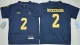 NCAA Jordan Brand Michigan Wolverines #2 Charles Woodson Youth Blue Jersey