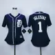 MLB Detroit Tigers #1 Iglesias D.Blue Womens Jersey