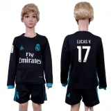 2017 Soccer Real Madrid #17 Lucas V. Away Kids Jersey