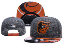 MLB Baltimore Orioles Black Snapback Hats--YD