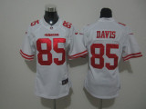 davis jersey white #85 Women Nike NFL san francisco 49ers jersey