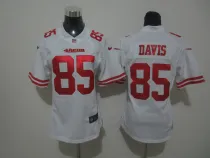 davis jersey white #85 Women Nike NFL san francisco 49ers jersey