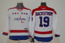 NHL Washington capitals #19 Backstron White Youth Jersey