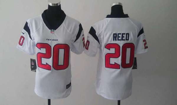 Nike NFL women Texans #20 REED jerseys white