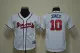 MLB Atlanta Braves #10 Jones Kids Jersey - White
