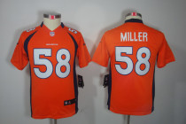 youth Nike Denver Broncos #58 Miller youth jersey in Orange