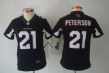 Arizona Cardinals  #21 Patrick Peterson black Women Nike limited Jersey