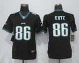 Women NFL Philadelphia Eagles #86 Ertz Black Vapor Untouchable Jersey