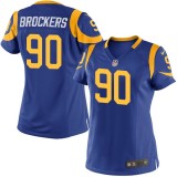 Women Los Angeles Rams #90 Michael Brockers Royal Blue Jersey