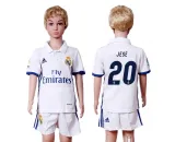 2016 Soccer Real Madrid #20 Jese Home Kids Jersey