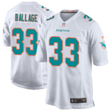 NFL Dolphins 33 Kalen Ballage 2018 NFL Draft Color Rush White Limited Men Jersey