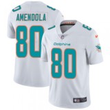 Nike Dolphins 80 Danny Amendola White 2018 Vapor Untouchable Limited Men Jersey