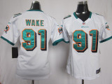 Wake Jersey white #91 Nike Women Miami Dolphins Jersey