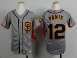 MLB San Francisco Giants #12 Panik Grey Youth Jersey