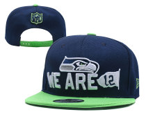 NFL Seattle Seahawks Blue Snapback Hats--YD