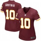 Griffin III red color redskins Women Nike NFL Jersey