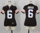 Nike NFL Cleveland Browns #6 Hoyer Brown Women Jersey