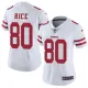 Women San Francisco 49ers #80 Rice White Vapor Untouchable Limited Jersey