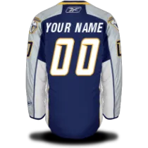 Nashville Predators #00 Your Name Home Premier Custom NHL Jersey in Dark Blue
