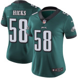 Womens Nike Philadelphia Eagles #58 Hicks Green Jersey