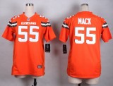 Nike Cleveland Browns #55 Mack Orange Women Jersey