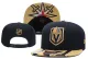 NHL Golden Knights Black Gold Snapback Hats--YD