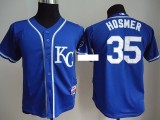 MLB Kansas City Royals #35 Hosmer Blue Kid Jersey