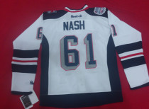 New York rangers #61 Nash Home Royal White Kids jersey