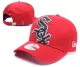 MLB Chicago White Sox Red Snapback Hats--GS