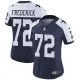 Womens Dallas Cowboys #72 Frederick Blue Thanksgiving Jersey