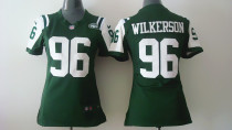 Nike New York Jets #96 Wilkerson Green Women Jersey