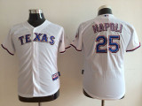 MLB Texas Rangers #25 Napoli White Youth Jersey