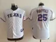 MLB Texas Rangers #25 Napoli White Youth Jersey