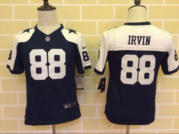 Nike Dallas Cowboys #88 Irvin Youth Thanksgiving Blue Jersey