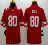 Nike San Francisco 49ers #80 Jerry Rice Red Limited Kids Jersey