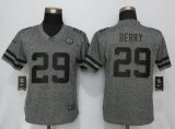 Women Nike New Kansas City Chiefs 29 Berry Gridiron Gray Limited Jersey